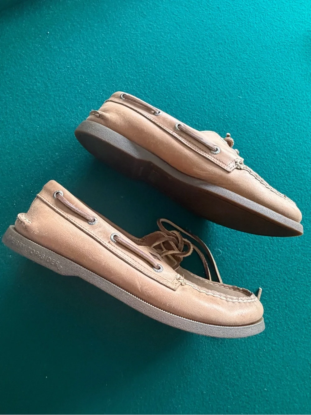 Sperry Men's Tan Leather 2-Eye Boat Shoes